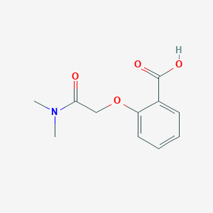 molecular formula C11H13NO4 B2783382 2-((Dimethylcarbamoyl)methoxy)benzoic acid CAS No. 847783-59-9