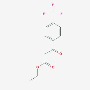 molecular formula C12H11F3O3 B027834 3-氧代-3-(4-(三氟甲基)苯基)丙酸乙酯 CAS No. 106263-53-0
