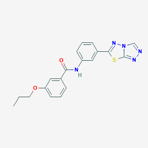 3-propoxy-N-(3-[1,2,4]triazolo[3,4-b][1,3,4]thiadiazol-6-ylphenyl)benzamide