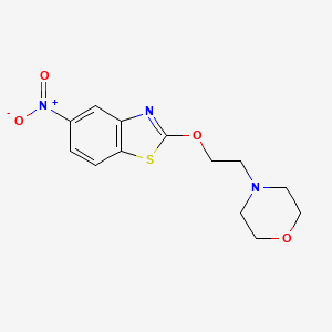 4-(2-((5-Nitrobenzo[d]thiazol-2-yl)oxy)ethyl)morpholine