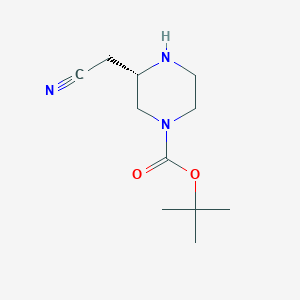 (S)-tert-Butyl 3-(cyanomethyl)piperazine-1-carboxylate