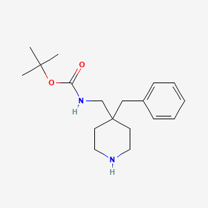 molecular formula C18H28N2O2 B2783413 tert-Butyl (4-benzylpiperidin-4-yl)methylcarbamate CAS No. 1707602-65-0