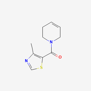 molecular formula C10H12N2OS B2783414 3,6-Dihydro-2H-pyridin-1-yl-(4-methyl-1,3-thiazol-5-yl)methanone CAS No. 2380010-73-9