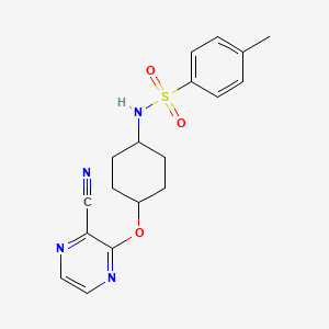 N-((1r,4r)-4-((3-cyanopyrazin-2-yl)oxy)cyclohexyl)-4-methylbenzenesulfonamide