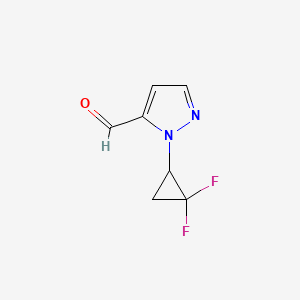 1-(2,2-Difluorocyclopropyl)-1H-pyrazole-5-carbaldehyde