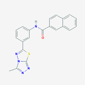 N-[3-(3-methyl[1,2,4]triazolo[3,4-b][1,3,4]thiadiazol-6-yl)phenyl]-2-naphthamide