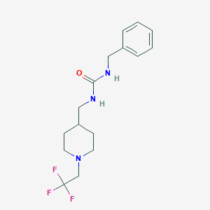 1-Benzyl-3-[[1-(2,2,2-trifluoroethyl)piperidin-4-yl]methyl]urea