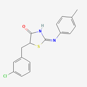 (Z)-5-(3-chlorobenzyl)-2-(p-tolylimino)thiazolidin-4-one