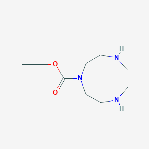 molecular formula C11H23N3O2 B2783465 Tert-butyl 1,4,7-triazonane-1-carboxylate CAS No. 174138-04-6