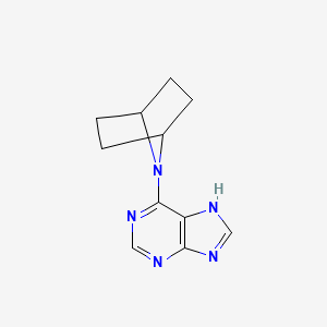 molecular formula C11H13N5 B2783476 6-(7-Azabicyclo[2.2.1]heptan-7-yl)-7H-purine CAS No. 2415561-90-7