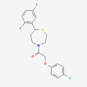 2-(4-Chlorophenoxy)-1-(7-(2,5-difluorophenyl)-1,4-thiazepan-4-yl)ethanone