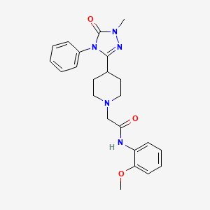 N-(2-methoxyphenyl)-2-(4-(1-methyl-5-oxo-4-phenyl-4,5-dihydro-1H-1,2,4-triazol-3-yl)piperidin-1-yl)acetamide