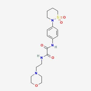 N'-[4-(1,1-dioxothiazinan-2-yl)phenyl]-N-(2-morpholin-4-ylethyl)oxamide