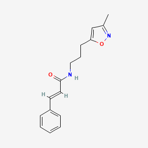 N-(3-(3-methylisoxazol-5-yl)propyl)cinnamamide