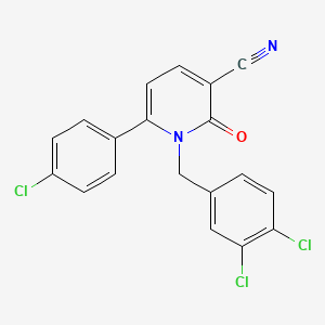 6-(4-Chlorophenyl)-1-(3,4-dichlorobenzyl)-2-oxo-1,2-dihydro-3-pyridinecarbonitrile