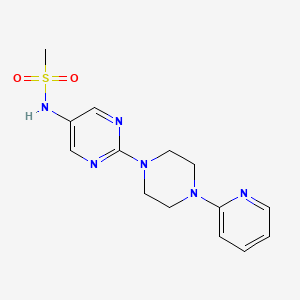 N-(2-(4-(pyridin-2-yl)piperazin-1-yl)pyrimidin-5-yl)methanesulfonamide
