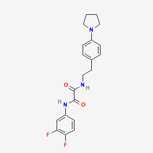 N1-(3,4-difluorophenyl)-N2-(4-(pyrrolidin-1-yl)phenethyl)oxalamide
