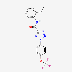 N-(2-ethylphenyl)-2-(4-(trifluoromethoxy)phenyl)-2H-tetrazole-5-carboxamide