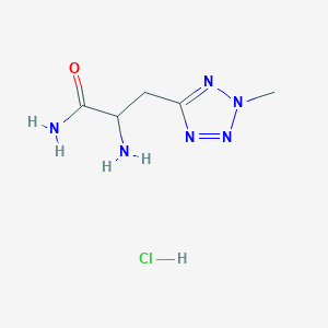 2-Amino-3-(2-methyltetrazol-5-yl)propanamide;hydrochloride