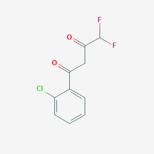 molecular formula C10H7ClF2O2 B2783526 1-(2-Chlorophenyl)-4,4-difluorobutane-1,3-dione CAS No. 1039923-96-0