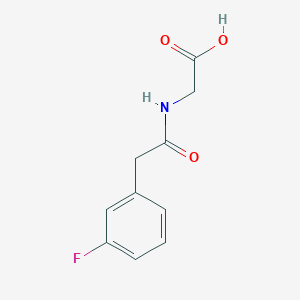 2-[2-(3-Fluorophenyl)acetamido]acetic acid