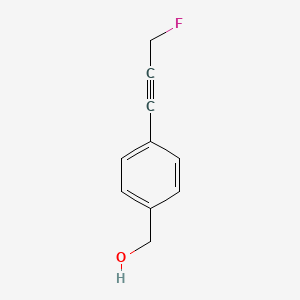 molecular formula C10H9FO B2783544 [4-(3-氟丙-1-炔-1-基)苯基]甲醇 CAS No. 1803586-07-3