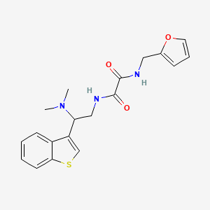N1-(2-(benzo[b]thiophen-3-yl)-2-(dimethylamino)ethyl)-N2-(furan-2-ylmethyl)oxalamide
