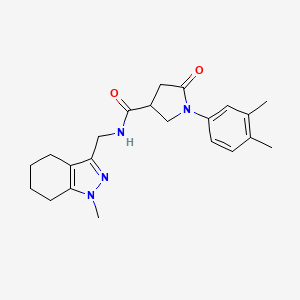 1-(3,4-dimethylphenyl)-N-((1-methyl-4,5,6,7-tetrahydro-1H-indazol-3-yl)methyl)-5-oxopyrrolidine-3-carboxamide