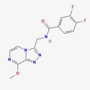 3,4-difluoro-N-((8-methoxy-[1,2,4]triazolo[4,3-a]pyrazin-3-yl)methyl)benzamide