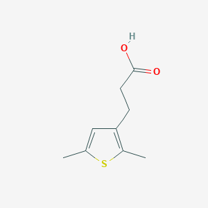 molecular formula C9H12O2S B2783569 3-(2,5-Dimethylthiophen-3-yl)propanoic acid CAS No. 26421-38-5