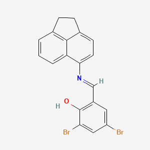 (E)-2,4-dibromo-6-(((1,2-dihydroacenaphthylen-5-yl)imino)methyl)phenol