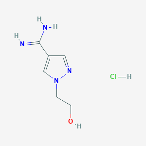 1-(2-Hydroxyethyl)-1H-pyrazole-4-carboximidamide hydrochloride