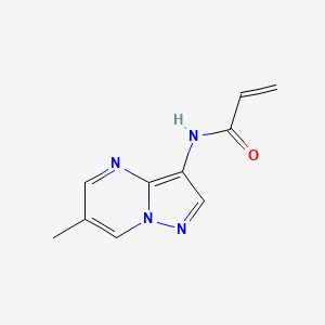 molecular formula C10H10N4O B2783607 N-(6-Methylpyrazolo[1,5-a]pyrimidin-3-yl)prop-2-enamide CAS No. 2305392-96-3