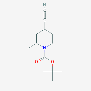 molecular formula C13H21NO2 B2783612 Tert-butyl 4-ethynyl-2-methylpiperidine-1-carboxylate CAS No. 2060052-38-0