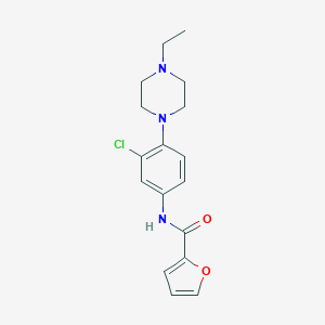 N-[3-chloro-4-(4-ethylpiperazin-1-yl)phenyl]furan-2-carboxamide