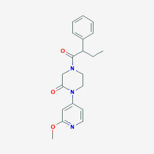 1-(2-Methoxypyridin-4-yl)-4-(2-phenylbutanoyl)piperazin-2-one