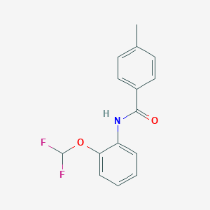 N-[2-(difluoromethoxy)phenyl]-4-methylbenzamide