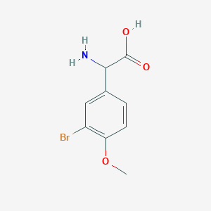 2-Amino-2-(3-bromo-4-methoxyphenyl)acetic acid