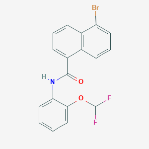 5-bromo-N-[2-(difluoromethoxy)phenyl]-1-naphthamide