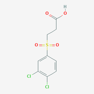 molecular formula C9H8Cl2O4S B2783716 3-((3,4-Dichlorophenyl)sulfonyl)propanoic acid CAS No. 295346-56-4