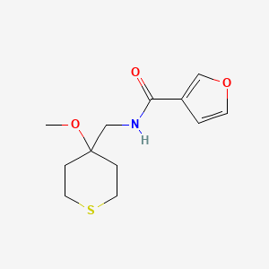 molecular formula C12H17NO3S B2783729 N-((4-methoxytetrahydro-2H-thiopyran-4-yl)methyl)furan-3-carboxamide CAS No. 2034235-89-5
