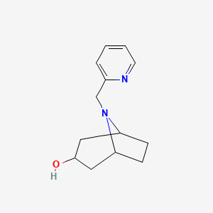 molecular formula C13H18N2O B2783735 (1R,5S)-8-(吡啶-2-基甲基)-8-氮杂双环[3.2.1]辛-3-醇 CAS No. 1266843-56-4