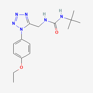 molecular formula C15H22N6O2 B2783742 1-(叔丁基)-3-((1-(4-乙氧苯基)-1H-噻唑-5-基)甲基)脲 CAS No. 950473-00-4