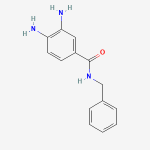 molecular formula C14H15N3O B2783746 3,4-diamino-N-benzylbenzamide CAS No. 123272-58-2