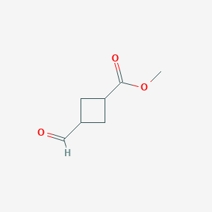 molecular formula C7H10O3 B2783748 Methyl 3-formylcyclobutane-1-carboxylate CAS No. 1784306-12-2