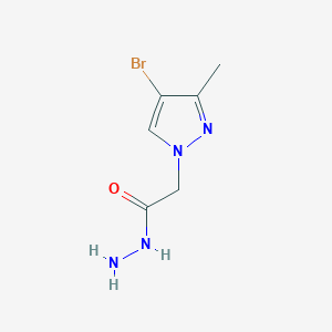 molecular formula C6H9BrN4O B2783752 2-(4-bromo-3-methyl-1H-pyrazol-1-yl)acetohydrazide CAS No. 957006-07-4