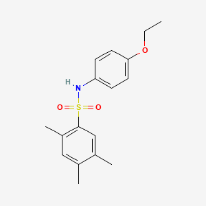 molecular formula C17H21NO3S B2783769 N-(4-ethoxyphenyl)-2,4,5-trimethylbenzenesulfonamide CAS No. 494827-05-3