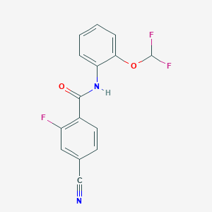 molecular formula C15H9F3N2O2 B278377 4-cyano-N-[2-(difluoromethoxy)phenyl]-2-fluorobenzamide 