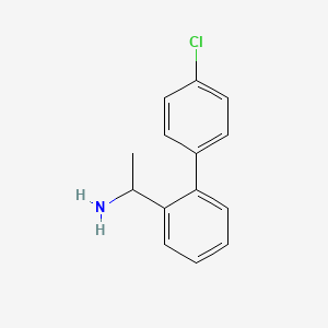 molecular formula C14H14ClN B2783772 1-[2-(4-Chlorophenyl)phenyl]ethan-1-amine CAS No. 1178375-20-6