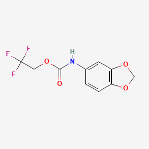 B2783785 2,2,2-trifluoroethyl N-(2H-1,3-benzodioxol-5-yl)carbamate CAS No. 929972-21-4